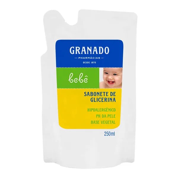 Sabonete Líquido Granado Bebê 250ml Refil