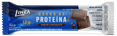 Barra De Proteína Paçoca Cobertura Chocolate Ao Leite Linea Caixa 384g 12 Unidades